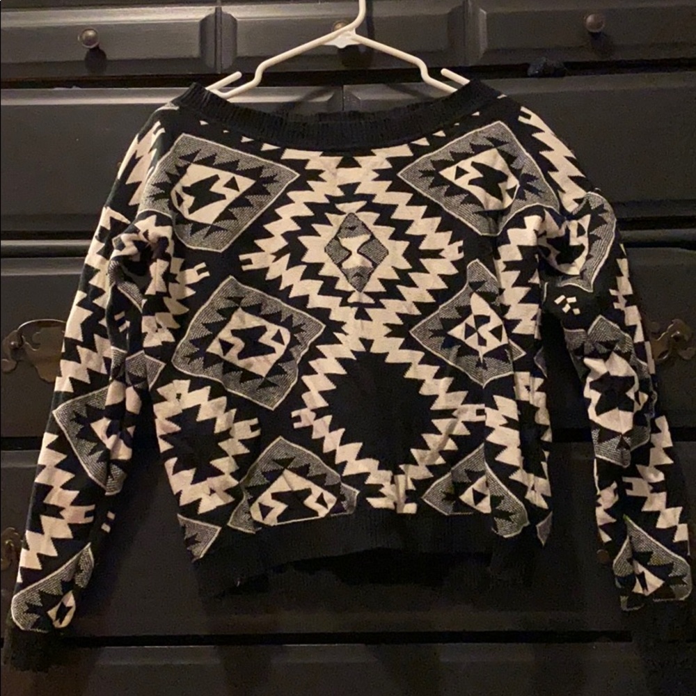 Tribal print sweater